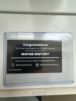 Wayne Gretzky Autographed Acrylic Team Canada Puck Certified By Upper Deck