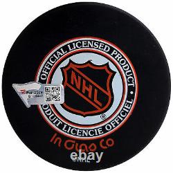 Wayne Gretzky Autographed Edmonton Oilers Logo Hockey Puck Upper Deck #BAM65929