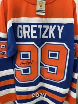 Wayne Gretzky Autographed Edmonton Oilers Rookie Hockey Jersey Upper Deck UDA