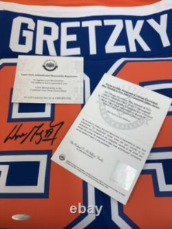 Wayne Gretzky Autographed Edmonton Oilers Rookie Hockey Jersey Upper Deck UDA