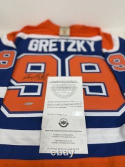 Wayne Gretzky Autographed Edmonton Oilers Rookie Hockey Jersey Upper Deck UDA