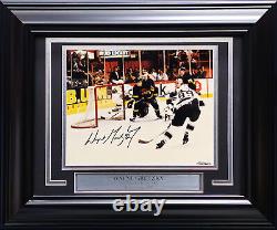 Wayne Gretzky Autographed Framed 8x10 Photo Kings 99 802 Goal UDA Holo #AAL20469