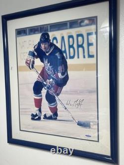 Wayne Gretzky Autographed Framed Photo Upper Deck Oilers Rangers Limited Edition
