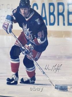 Wayne Gretzky Autographed Framed Photo Upper Deck Oilers Rangers Limited Edition