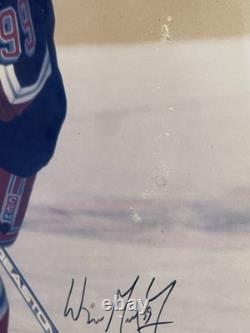 Wayne Gretzky Autographed Framed Photo Upper Deck Oilers Rangers Limited Edition