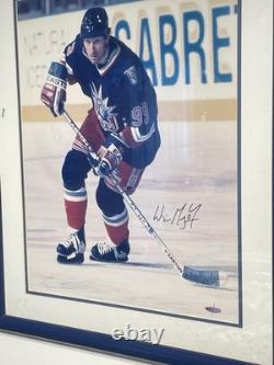 Wayne Gretzky Autographed Framed Photo Upper Deck Oilers Rangers Limited Edition