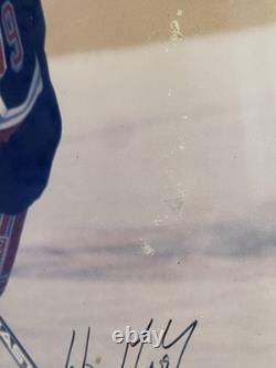 Wayne Gretzky Autographed Framed Photo Upper Deck Oilers Rangers Limited Edition