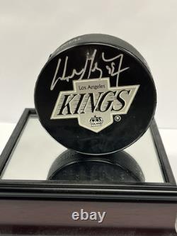 Wayne Gretzky Autographed Official NHL Puck Upper Deck Authenticated + Display