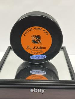 Wayne Gretzky Autographed Official NHL Puck Upper Deck Authenticated + Display