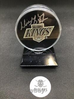 Wayne Gretzky Autographed Official Puck UDA Upper Deck COA LA Kings