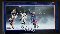 Wayne Gretzky Autographed Panoramic Photo Framed Fanatics & UDA Dual COA
