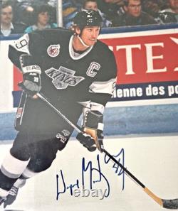 Wayne Gretzky Autographed Photo Plaque LA Kings 12x15 with COA & 1992 Upper Deck