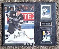 Wayne Gretzky Autographed Photo Plaque LA Kings 12x15 with COA & 1992 Upper Deck