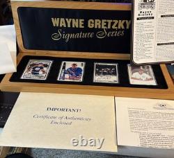 Wayne Gretzky Autographed Signature Series 299/1000 2 Autos In Wooden Box