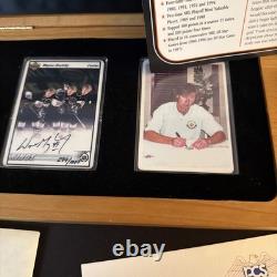 Wayne Gretzky Autographed Signature Series 299/1000 2 Autos In Wooden Box