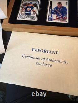 Wayne Gretzky Autographed Signature Series 299/1000 2 Autos In Wooden Box