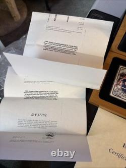 Wayne Gretzky Autographed Signature Series 299/1000 2 Autos In Wooden Box