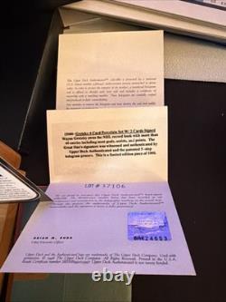 Wayne Gretzky Autographed Signature Series 299/1000 2 Autos In Wooden Box