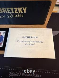 Wayne Gretzky Autographed Signature Series 299/1000 2 Autos In Wooden Box