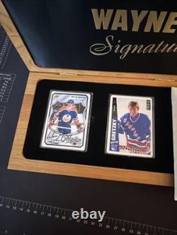 Wayne Gretzky Autographed Signature Series 299/1000 2 Autos In Wooden Box