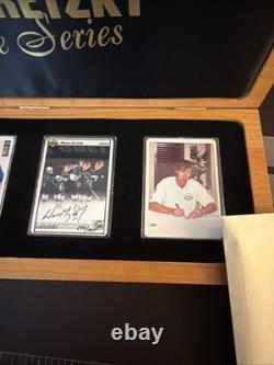 Wayne Gretzky Autographed Signature Series 299/1000 2 Autos In Wooden Box