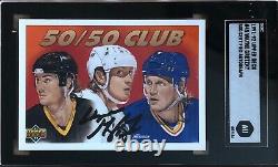 Wayne Gretzky Autographed Signed 1991-92 Upper Deck Card #45 SGC Authentic