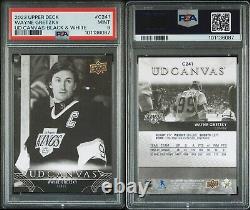 Wayne Gretzky Black & White Canvas 2023-24 Upper Deck Hockey #C241 Card PSA 9