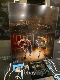 Wayne Gretzky & Bobby Orr Autographed Unmatched 20 x 24 Upper Deck COA