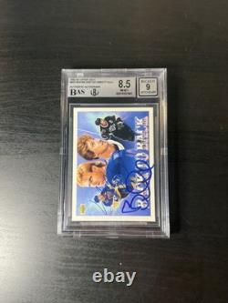 Wayne Gretzky & Brett Hull Dual Autograph 1992 Upper Deck #423 BGS 8.5 Auto 9