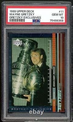 Wayne Gretzky Card 1999-00 Upper Deck Gretzky Exclusives #11 (pop 1) PSA 10