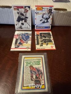 Wayne Gretzky Card Lot (5) Score Record Setters, All-Star, Upper Deck GM's Cho