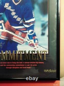 Wayne Gretzky Commitment to Excellence. Upper Deck 1996 Framed Autosigned #459
