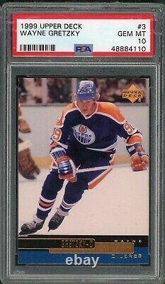 Wayne Gretzky Edmonton Oilers 1999 Upper Deck Hockey Card #3 Graded PSA 10