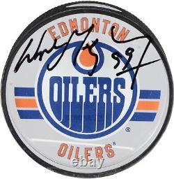 Wayne Gretzky Edmonton Oilers Signed Acrylic Hockey Puck Upper Deck