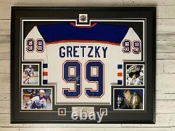 Wayne Gretzky Edmonton Oilers Signed Autographed Jersey Framed UDA Upper Deck