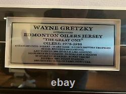 Wayne Gretzky Edmonton Oilers Signed Autographed Jersey Framed UDA Upper Deck