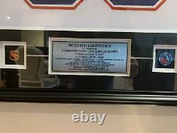 Wayne Gretzky Edmonton Oilers Signed Autographed Jersey Framed UDA Upper Deck