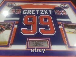 Wayne Gretzky Edmonton Oilers Signed Blue CCM Heroes Of Hockey Jersey Upper Deck