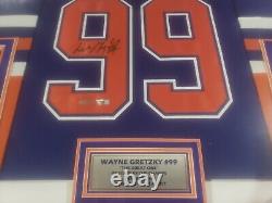 Wayne Gretzky Edmonton Oilers Signed Blue CCM Heroes Of Hockey Jersey Upper Deck