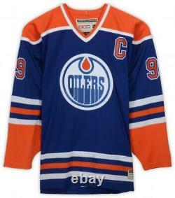 Wayne Gretzky Edmonton Oilers Signed Blue Hero's of Hockey CCM Jersey UD