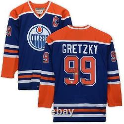 Wayne Gretzky Edmonton Oilers Signed Blue Hero's of Hockey Jersey Upper Deck