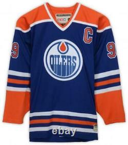 Wayne Gretzky Edmonton Oilers Signed Blue Hero's of Hockey Jersey Upper Deck