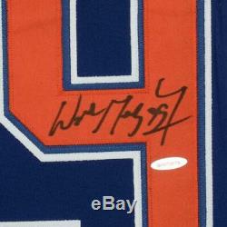 Wayne Gretzky Edmonton Oilers Signed Blue Hero's of Hockey Jersey Upper Deck