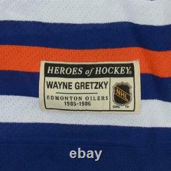Wayne Gretzky Edmonton Oilers Signed Blue Hero's of Hockey Jersey Upper Deck