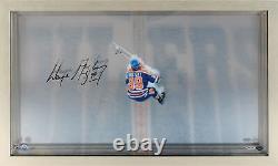 Wayne Gretzky Edmonton Oilers Signed Great From Above Display-Upper Deck