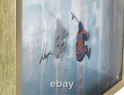 Wayne Gretzky Edmonton Oilers Signed Great From Above Display-Upper Deck