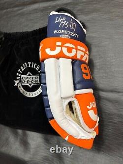 Wayne Gretzky Edmonton Oilers Signed JOFA Right Hand Hockey Glove Upper Deck