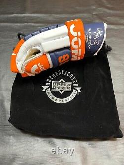 Wayne Gretzky Edmonton Oilers Signed JOFA Right Hand Hockey Glove Upper Deck