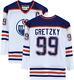 Wayne Gretzky Edmonton Oilers Signed White Ccm Heroes Of Hockey Jersey Ud