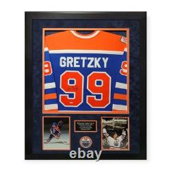 Wayne Gretzky Edmonton Signed Autographed Jersey Framed To 32x40 Upper Deck